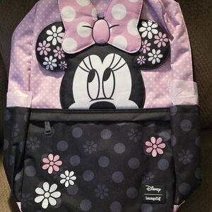 **NEW** Loungefly Minnie Mouse Pink and Black Kids Backpack